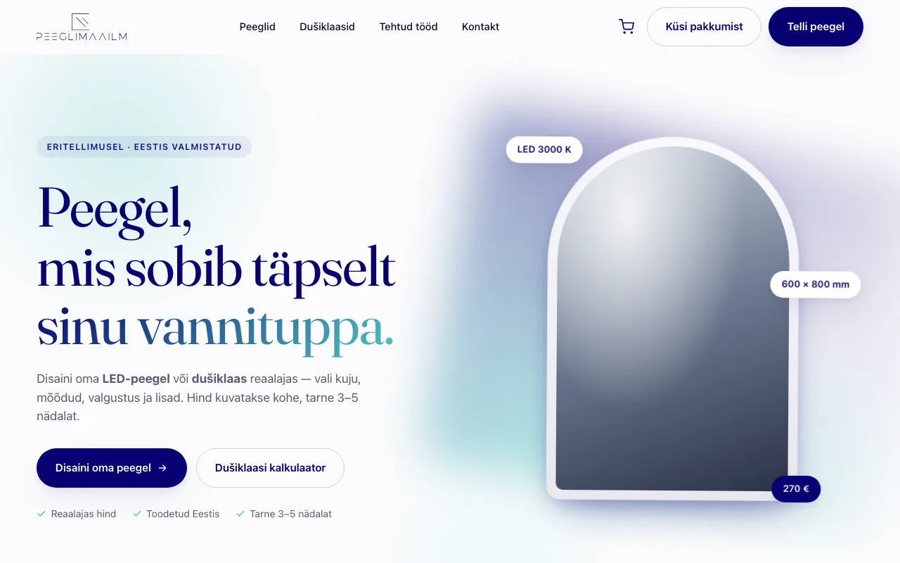 Peeglimaailm veebileht